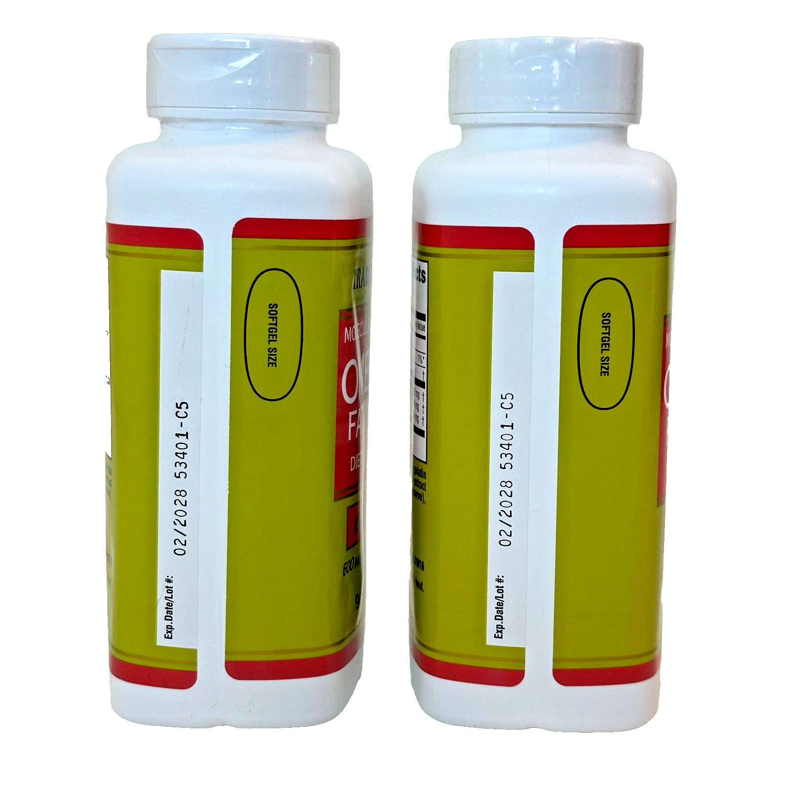 2 Pack Trader Joe’s Omega-3 Fatty Acids Dietary Supplement 90 Gels Each