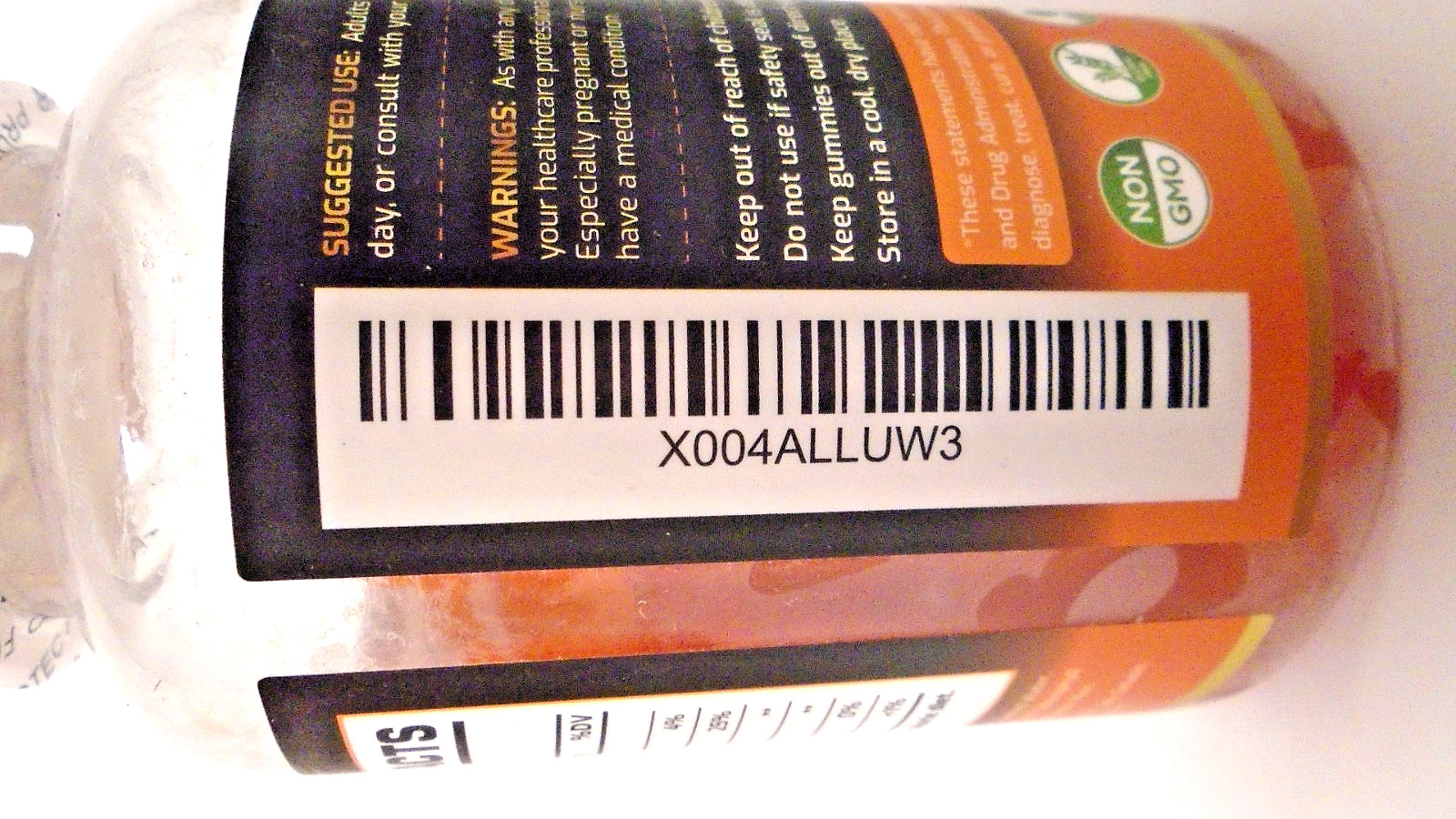 58 Bottles Prebiotic Fiber Gummies, 7g per Serving of 3 (30/Bottle) Orange 3/27
