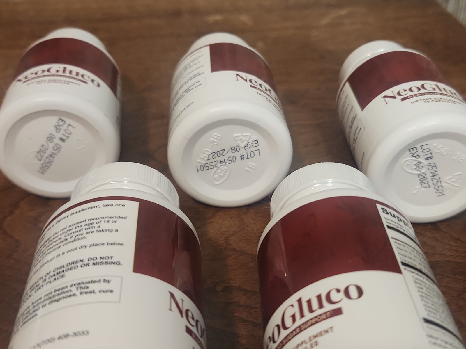 (5 Pack) NeoGluco Capsules – Blood Sugar Support – 30ct per Bottle