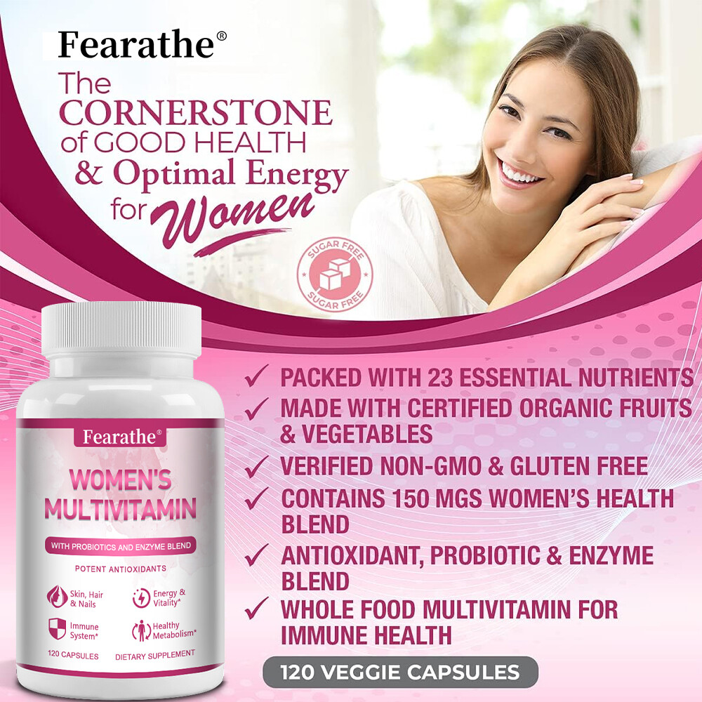 Womens Multivitamin & Multi-Mineral Increase Energy Metabolism and Vibrance