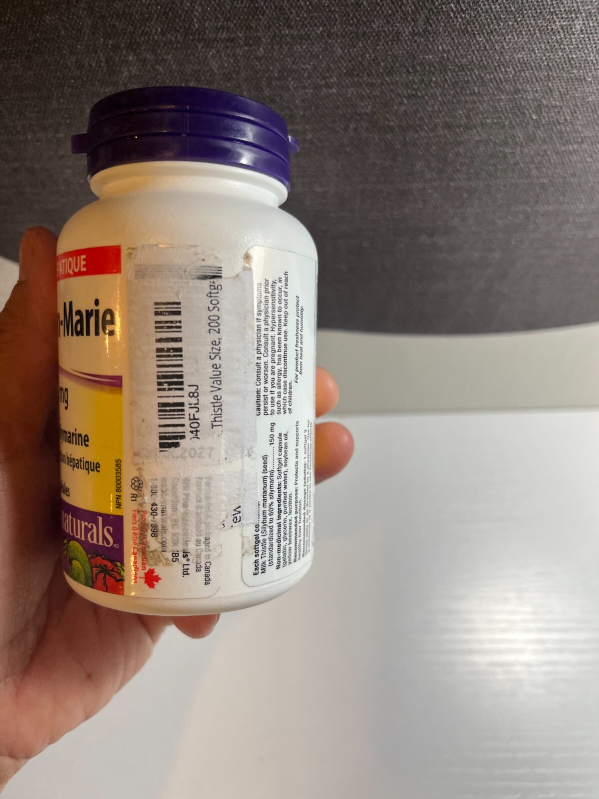 Weber Naturals Milk Thistle 150mg Liver Health 240 Softgels Exp 1/27 NEW OTHER