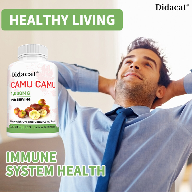 Camu Camu 1000mg Natural Fruit Superfood High Vitamin C Immune Booster