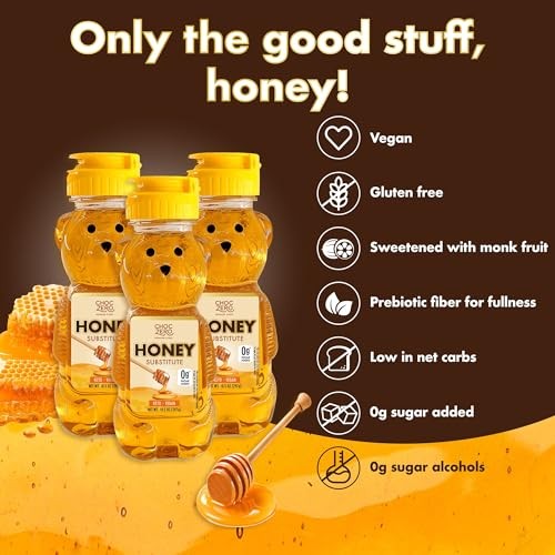 Sugar-Free Honey Substitute – 1:1 Natural Honey Equivalent, Keto & Vegan