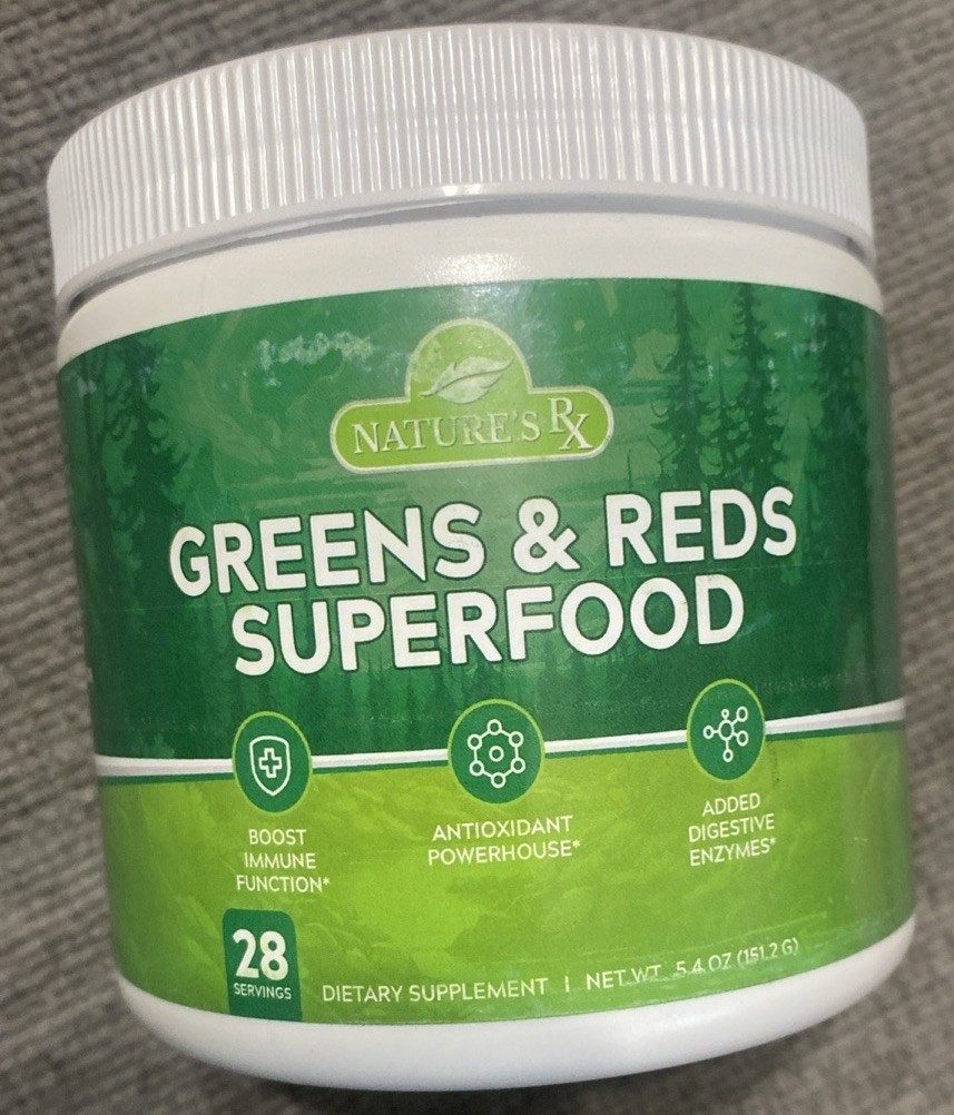 Green & Reds Superfood Dietary Supplement 28 Servings ,5.4oz,expiration 08/2026