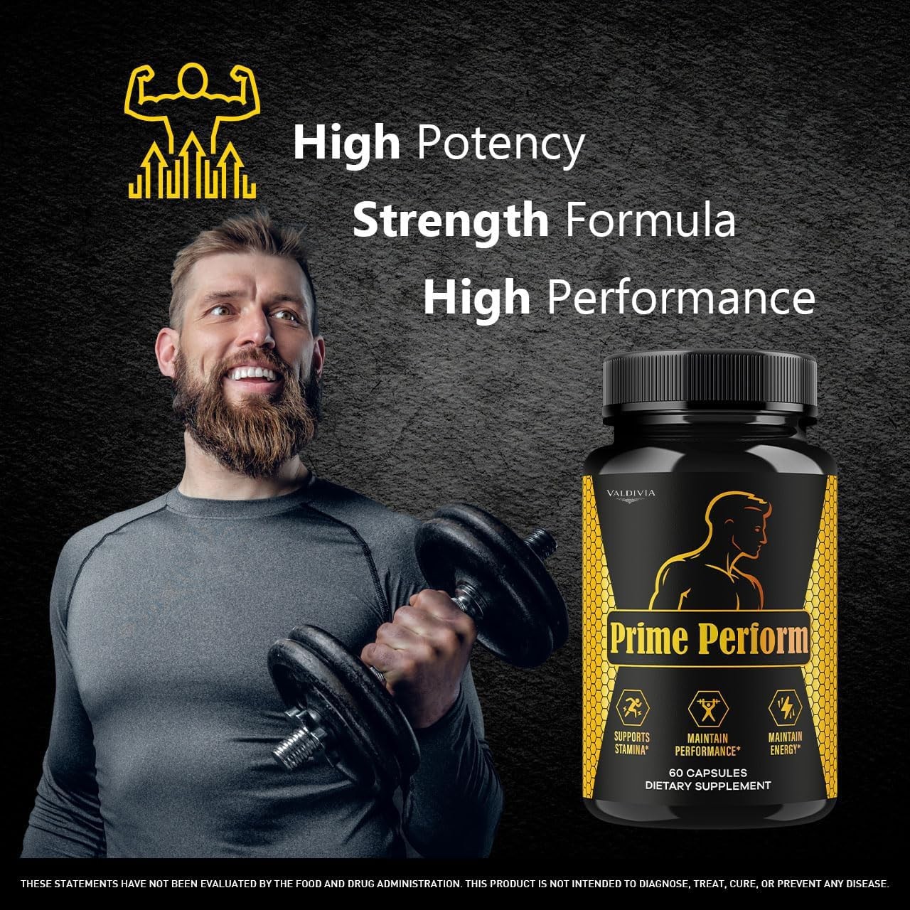 Prime Perform Men Daily Wellness Energy Support Capsules 2 Pack 120Ct