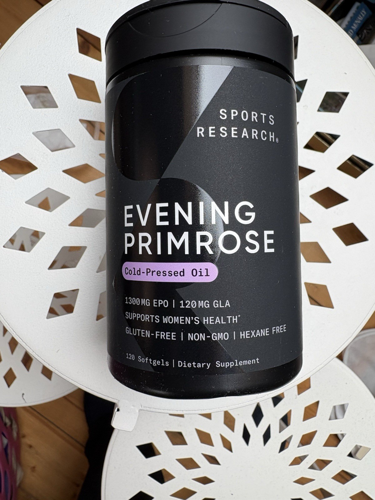 Sports Research Evening Primrose Oil Softgels Non-GMO Gluten-Free 120ct
