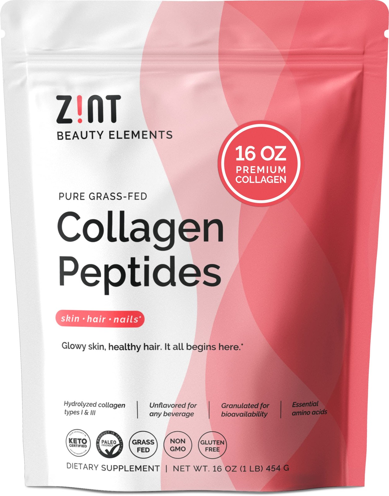 Zint Collagen Peptides Powder: Paleo & Keto Certified – Granulated Collagen Hydr