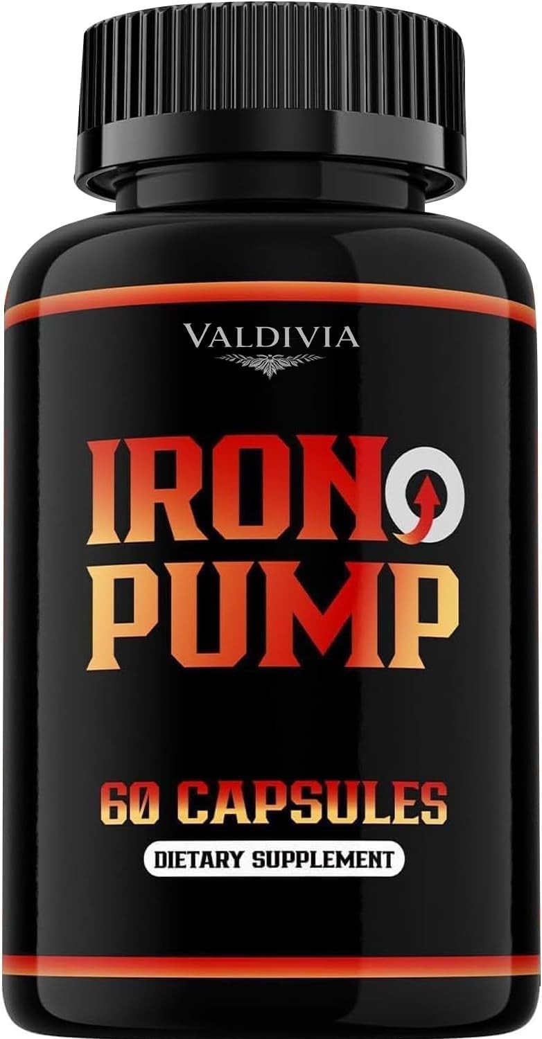 Valdivia Iron Pump 60 Capsules Men’s Health Supplement Made in USA Male Support