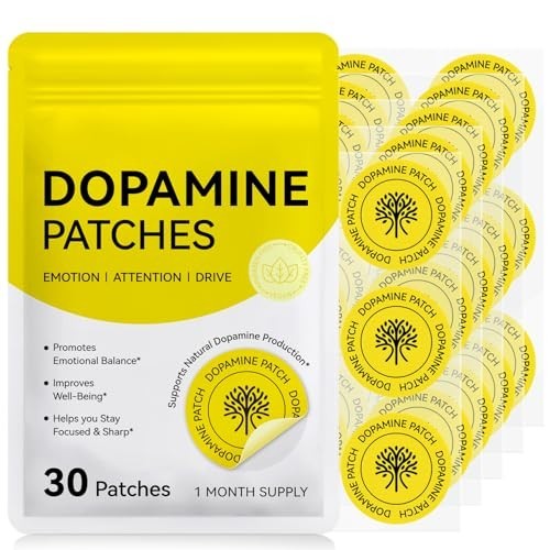 Dopamine Patches Supplements for Men Women Mood Boost & Positivity Support