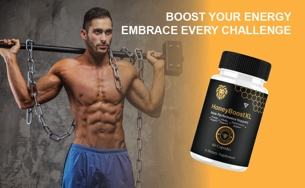 Honey Boost XL Capsules, HoneyBoost XL Performance Pills (60 Capsules)