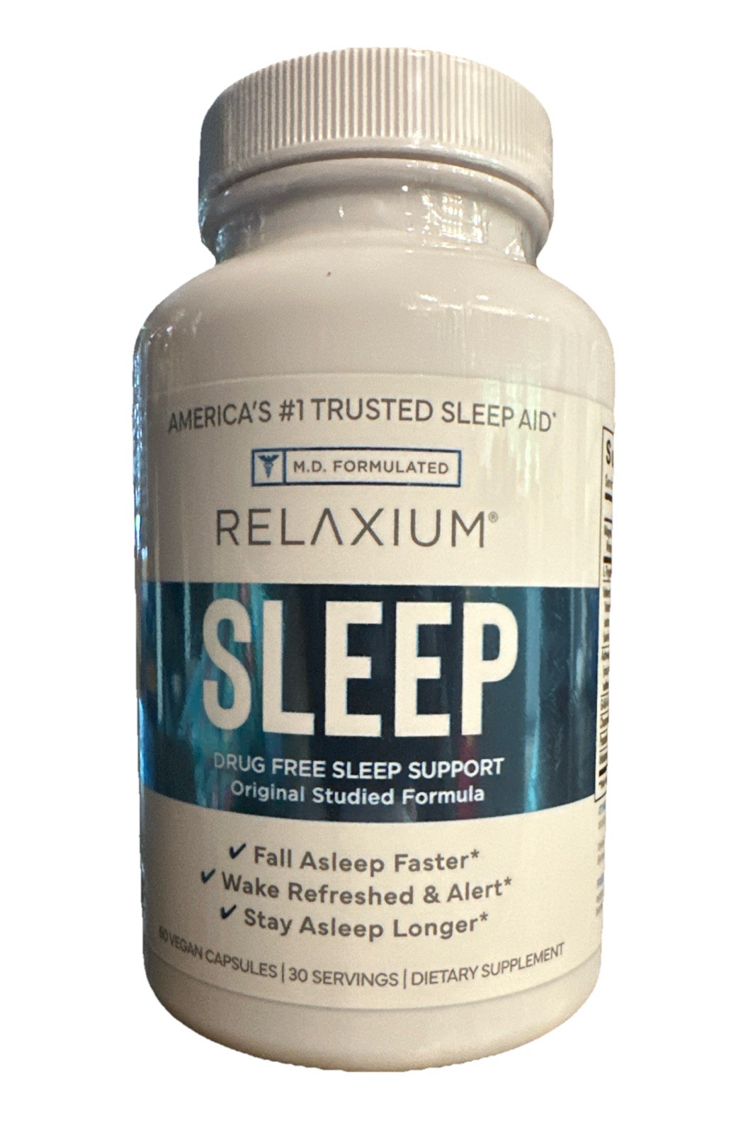 Relaxium Sleep 60 Vegan Capsules #1 TRUSTED SLEEP AID. September 2027 Exp.