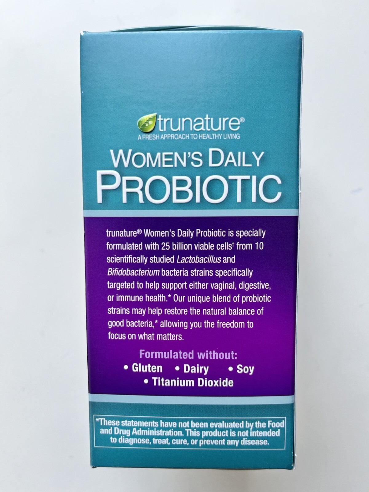 Trunature WOMEN’S DAILY PROBIOTIC. 90 VEGETARIAN CAPSULES – Exp 03/2026
