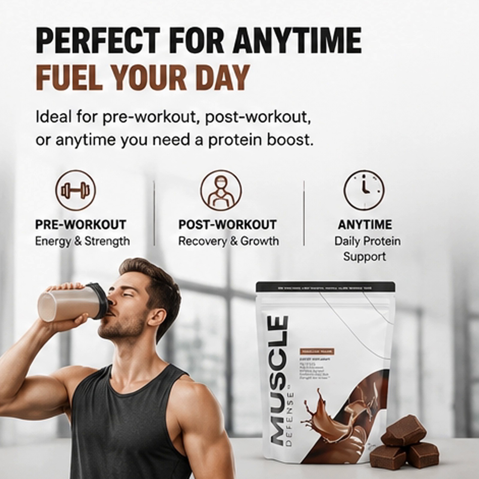 New Apex Labs Muscle Defense Chocolate Flavor- 8.57 OZ – EXP 2027 NEW!