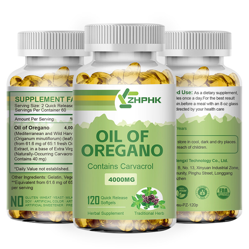 120 Oregano Oil Capsules – Natural Immune Support & Digestive Health Supplement