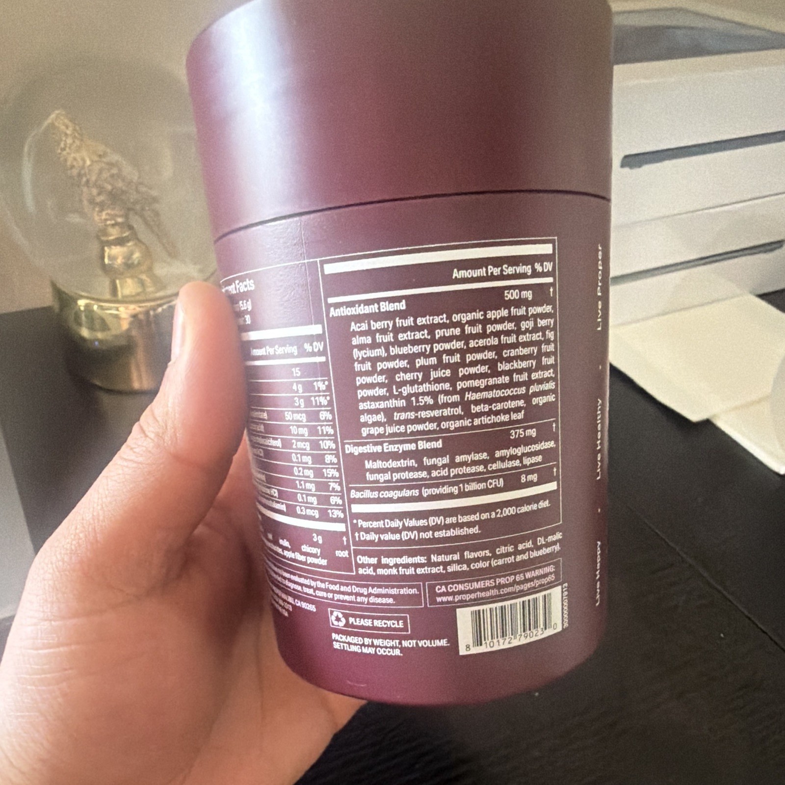 proper The Purples Antioxidant Support Superfood Powder Acai Berry 5.92 oz