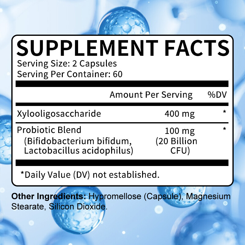 Prebiotic & Probiotic 20 Billion CFU, Gas, Constipation & Bloating Relief