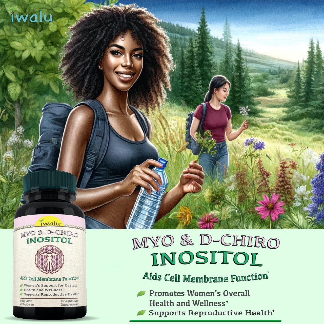 Best Cortisol Supplements For Weight Loss IWALU Inositol *FREE SHIPPING Same Day