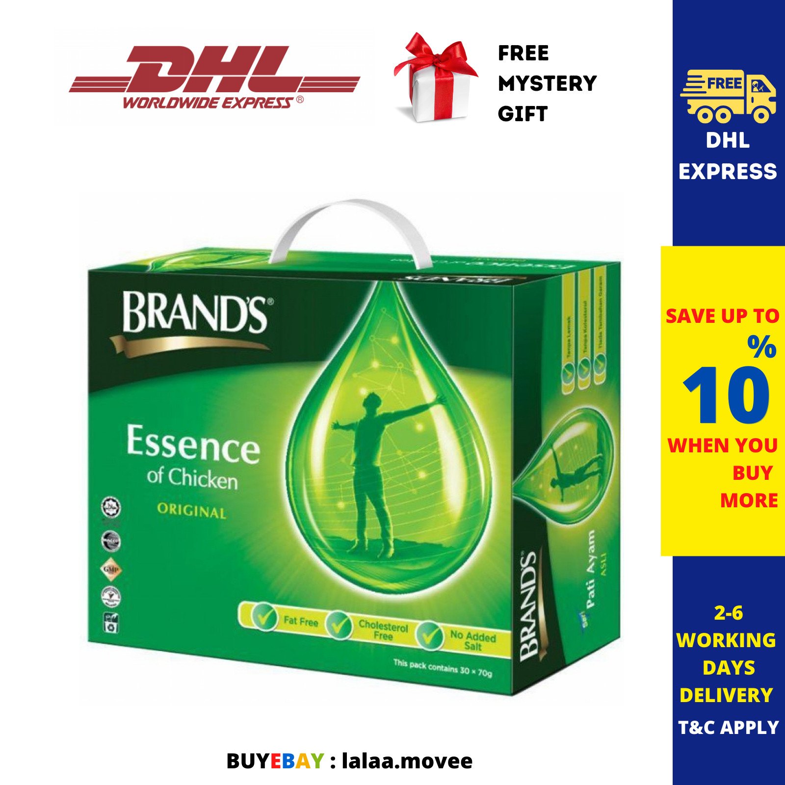 BRAND’S Essence of Chicken Original 70g x 30 Bottles DHL Ship