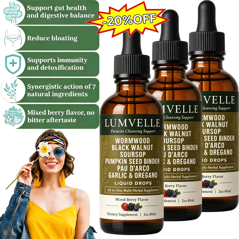 5PCS LUMVELLE Wild Harvested Wormwood Herbal Liquid Botanical Supplement Drops