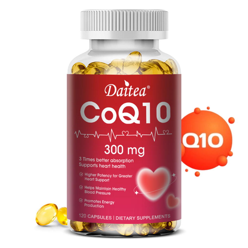 Coenzyme Q10 300mg Softgel Support Antioxidant Heart Health 120 Pills Non GMO