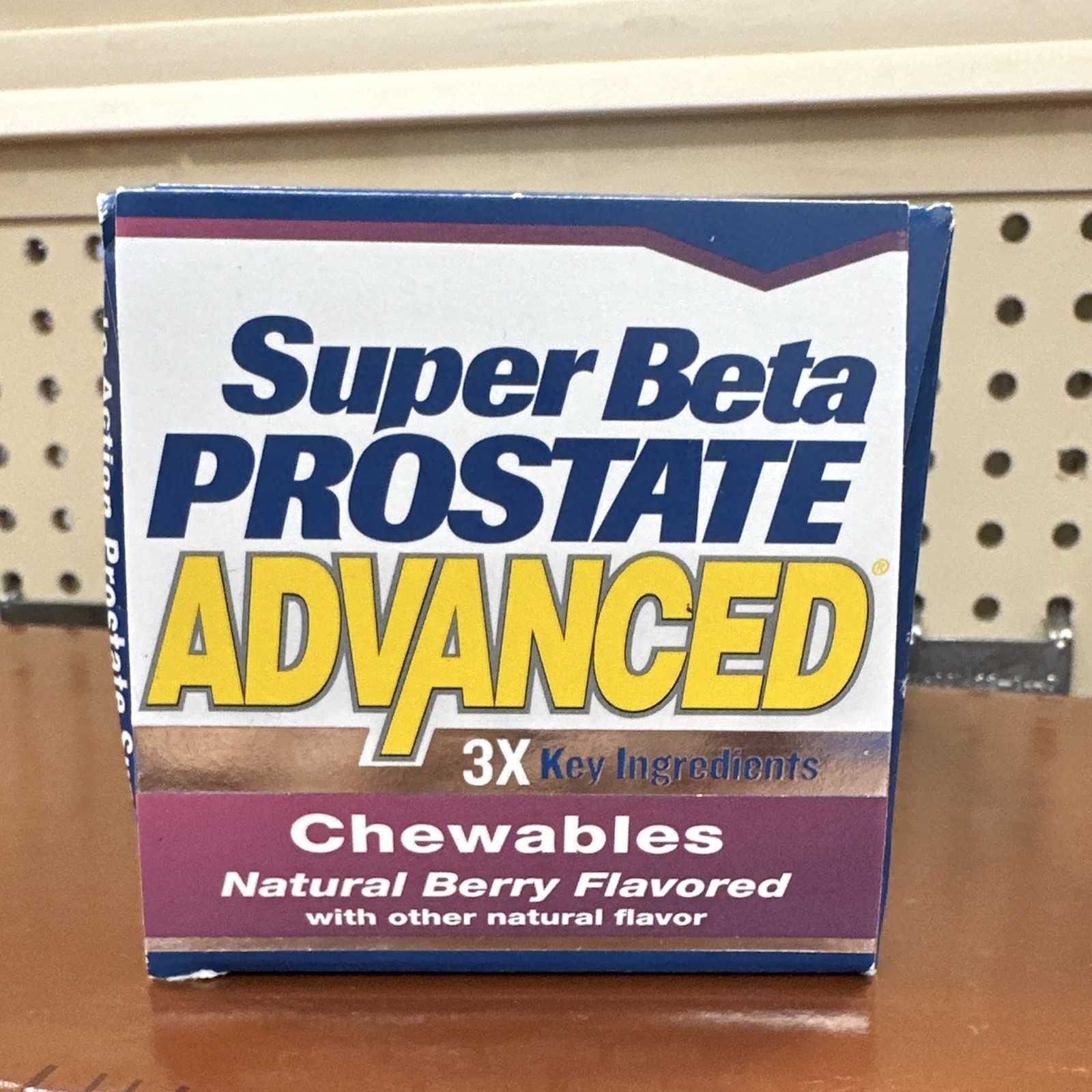 Super Beta Prostate Advanced Chewables Berry Flavor 60ct Exp 11/19/2027