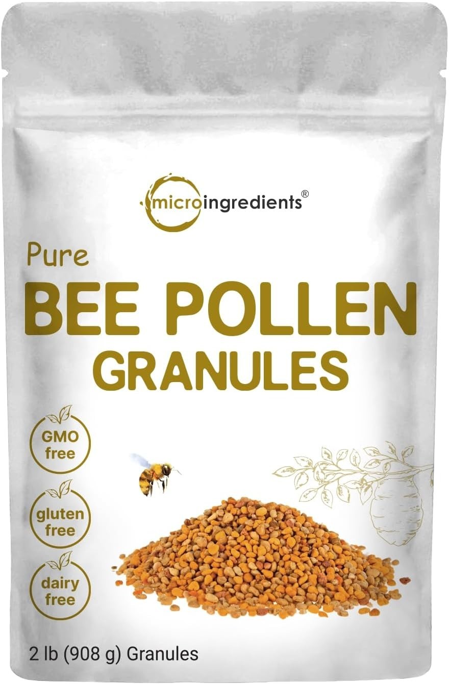 Bee Pollen Granules, 2 lb Bulk Supply, Raw Superfood | Freshly Harvested & Na…