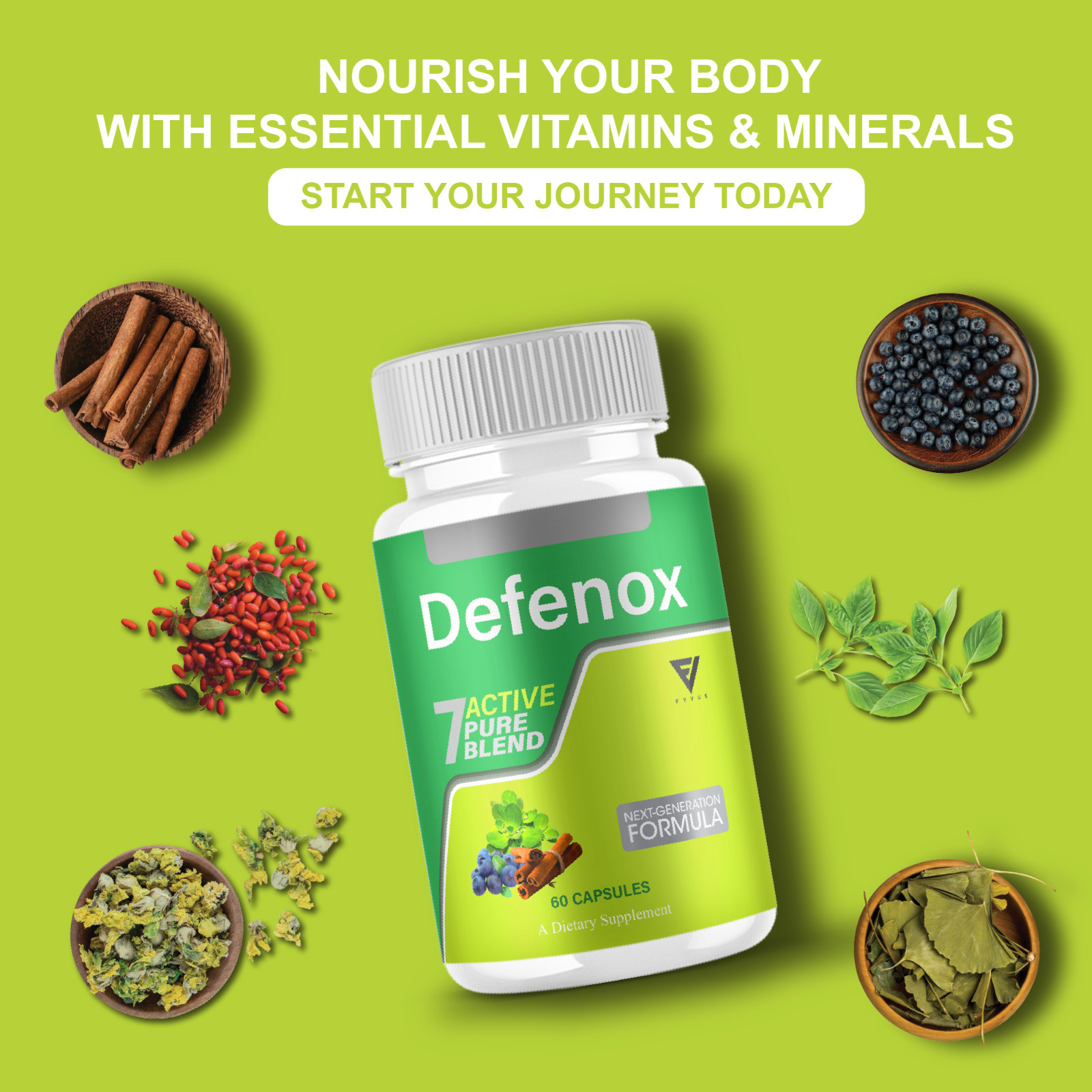 (2 Pack) Defenox Weight Management Support, Defe Nox Supplement (120 Capsules)