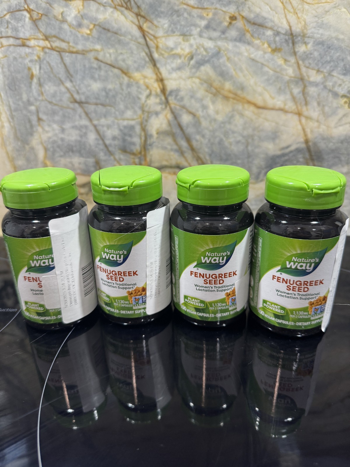 Nature’s Way Fenugreek Seed 180 Vegan Capsules | Non-GMO | 4 Pack | Exp 4/29