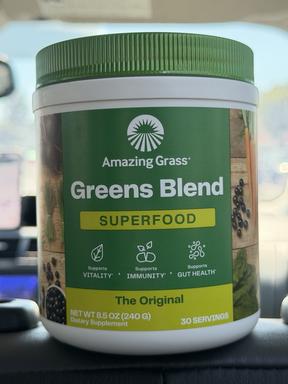 Amazing Grass Greens Blend Superfood The Original Powder 8.5 oz Vegan