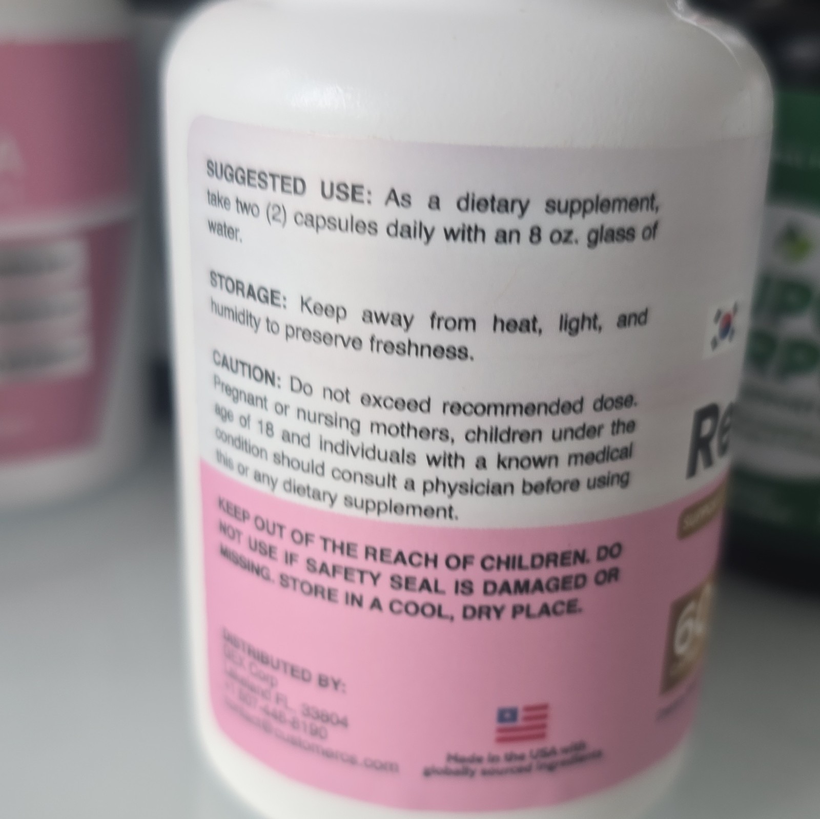Retikora Hair Skin & Nails Support 60 Capsules Biotin Vitamin C & E Gluten Free