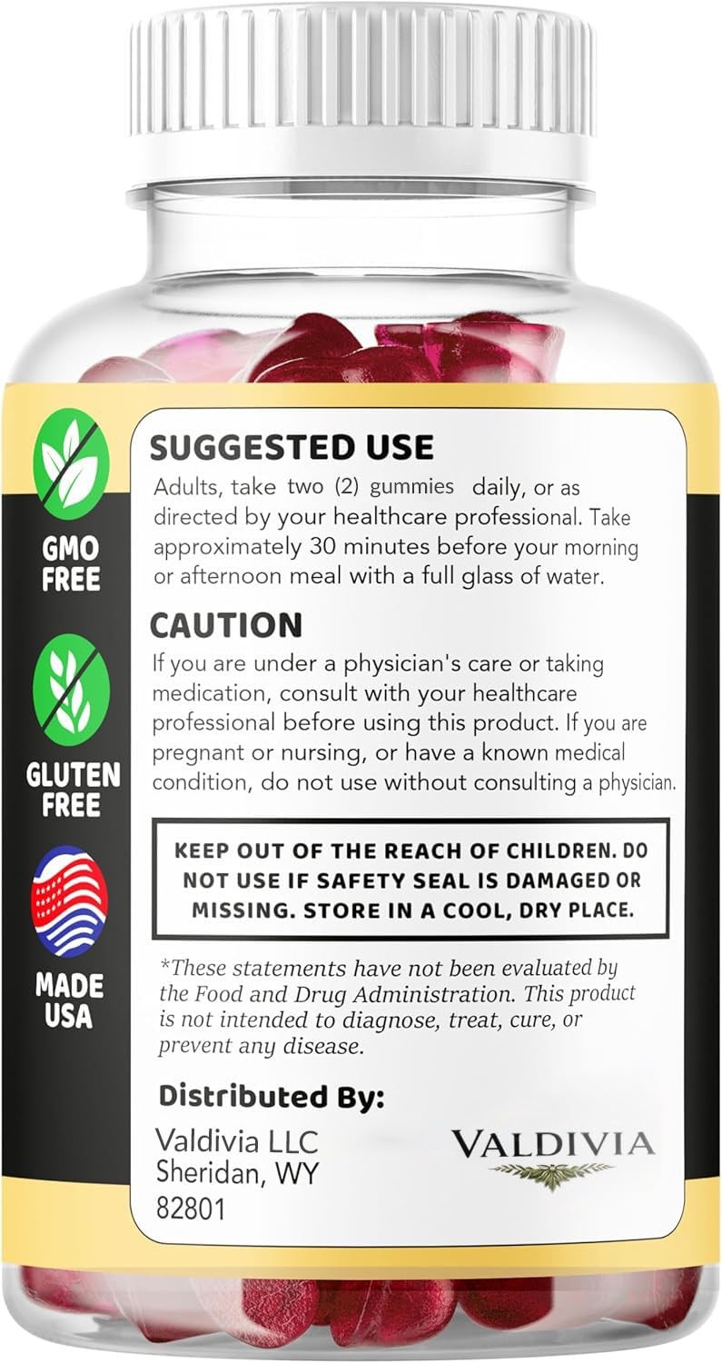Valdivia Alpha Gummy Pro 30 Gummies Men’s Health Supplement Made in USA Male