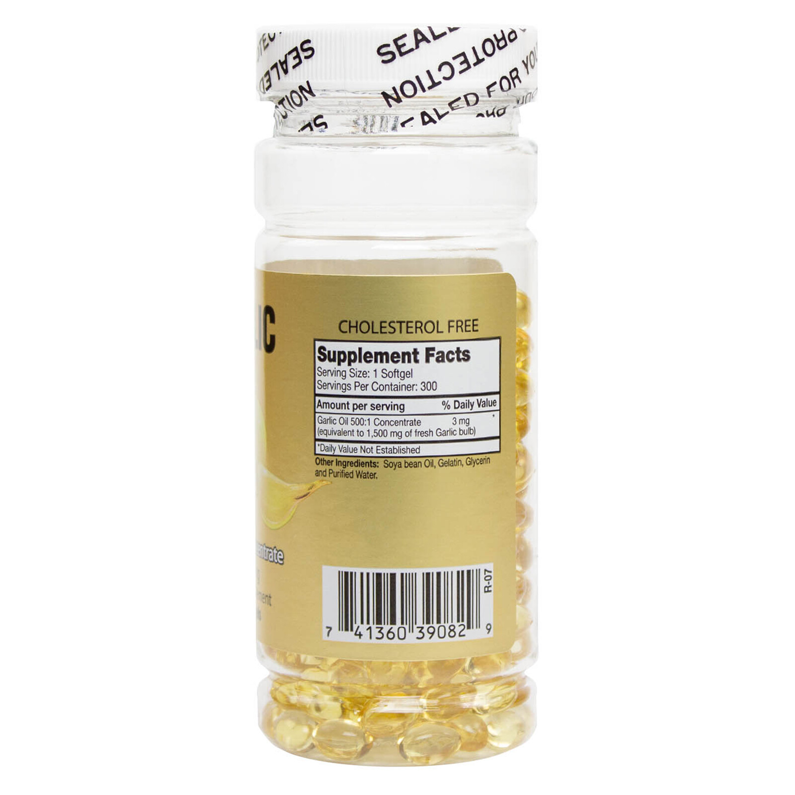 Garlic Oil Concentrate 3 MG 500:1 300 Capsules Cholesterol FREE