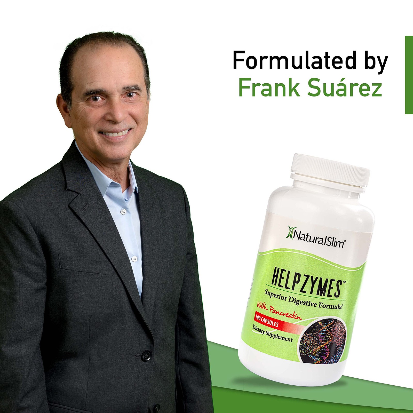 NaturalSlim Helpzymes Digestive Formula 3-Pack – Digestive Enzymes Capsules