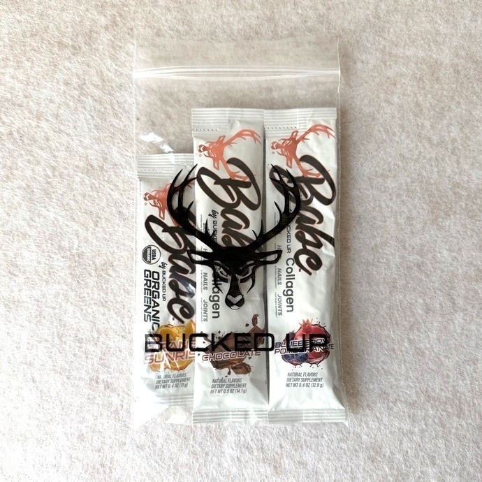 Bucked Up Babe Collagen & Organic Greens 497 – 3 Pack Chocolate Blueberry Orange