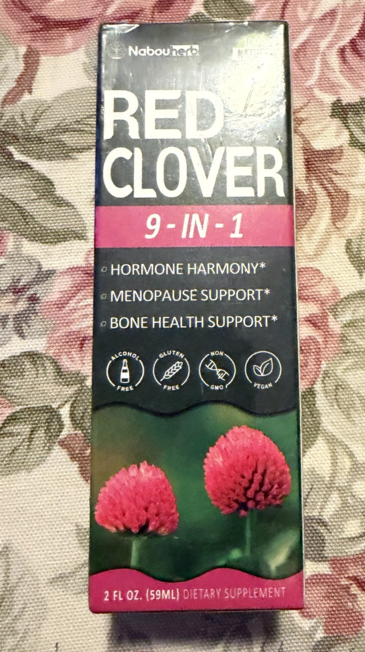 Nabouherb Red Clover Pure Herbal Extract for Menopause Support & Bone Health