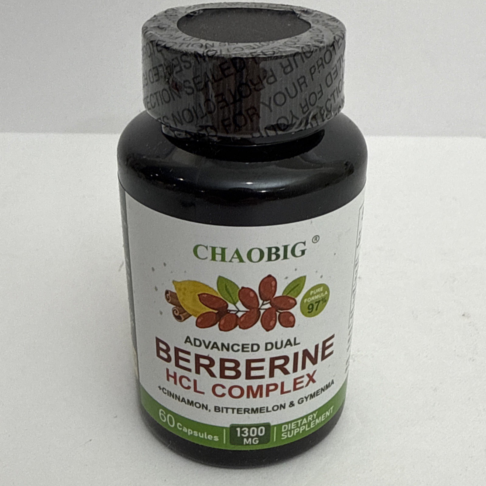 Berberine HCl Complex 1300mg 180 Capsules Dietary Supplement BB 11/27