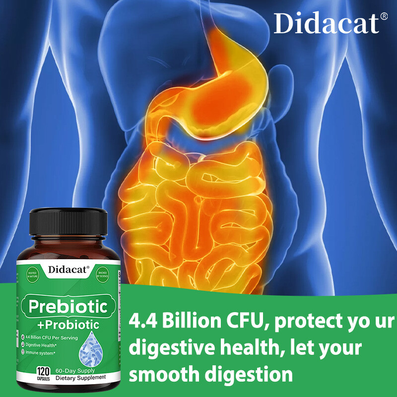 Prebiotic & Probiotic 4.4 Billion CFU Digestive & Immune Health Capsules
