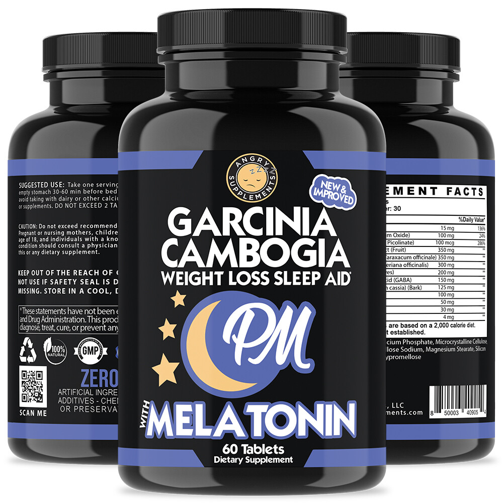 Weight Loss and Sleep Aid Garcinia Cambogia PM Sleep Burn Fat and Rest Aid 2PK