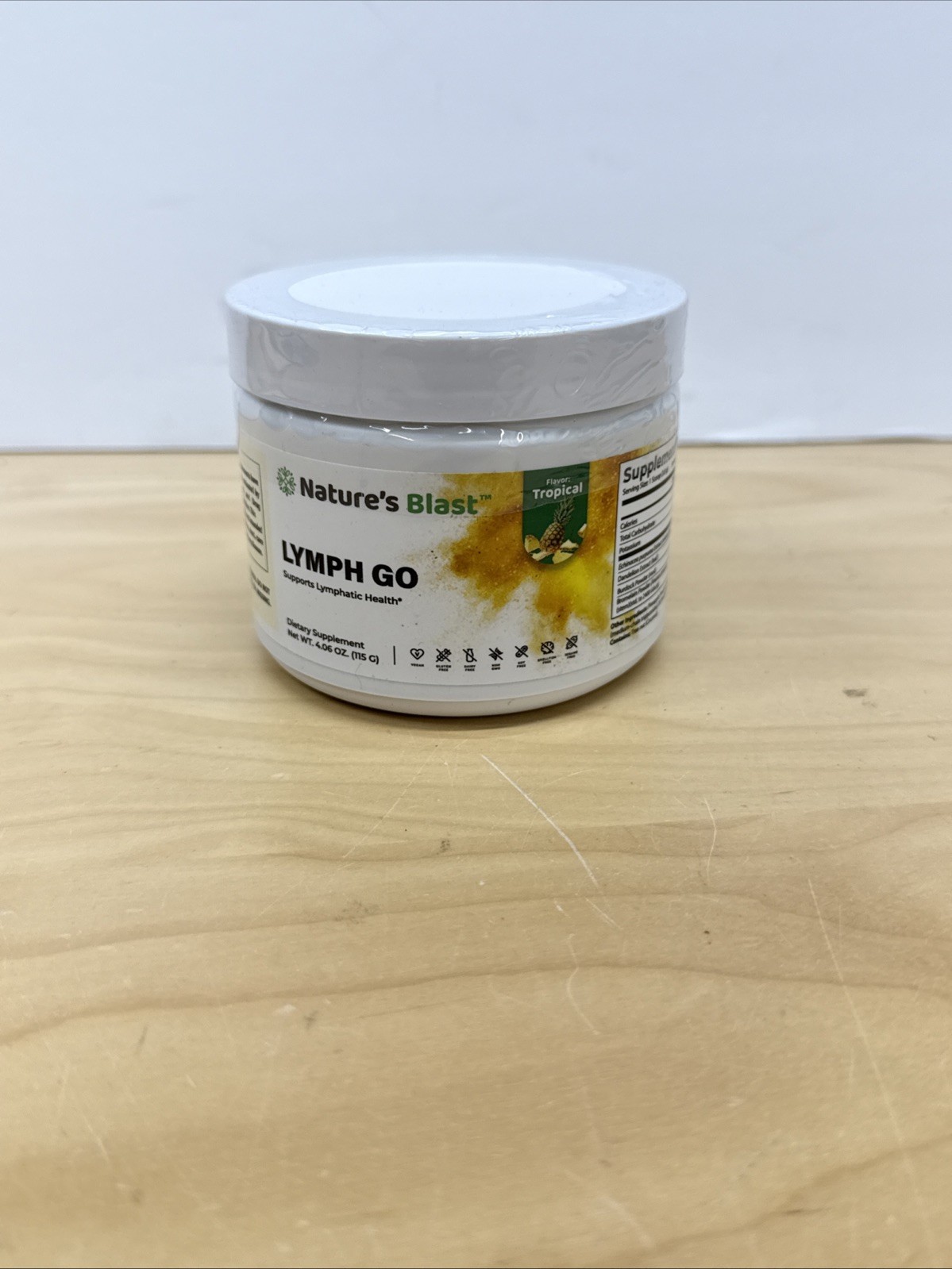 Nature’s Blast Lymph Go Tropical Flavor 4.06 oz – New/Sealed! EXP 02/27
