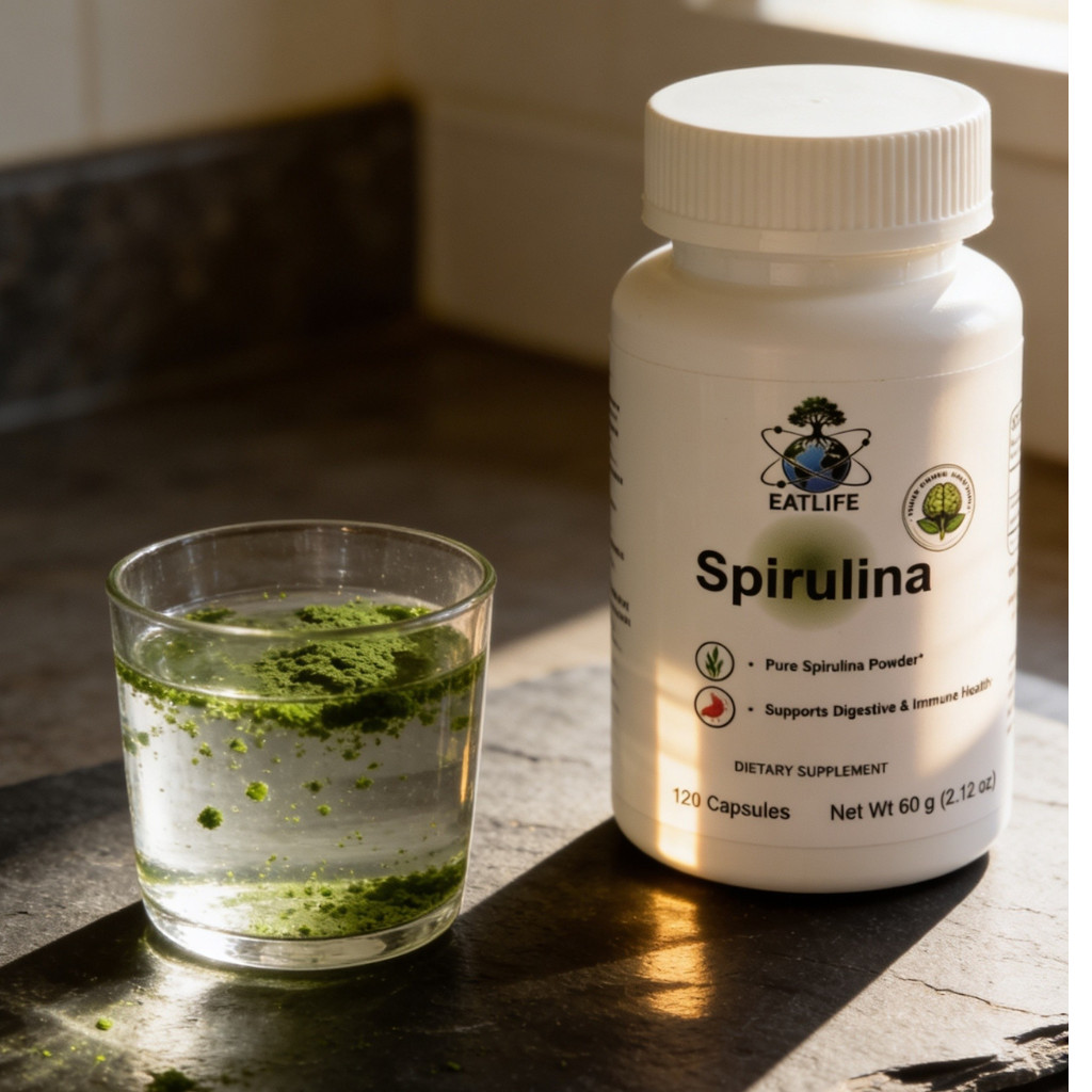 EATLIFE 5-Pack Vegan Combo Spirulina Reishi Cordyceps Sea Moss Complex