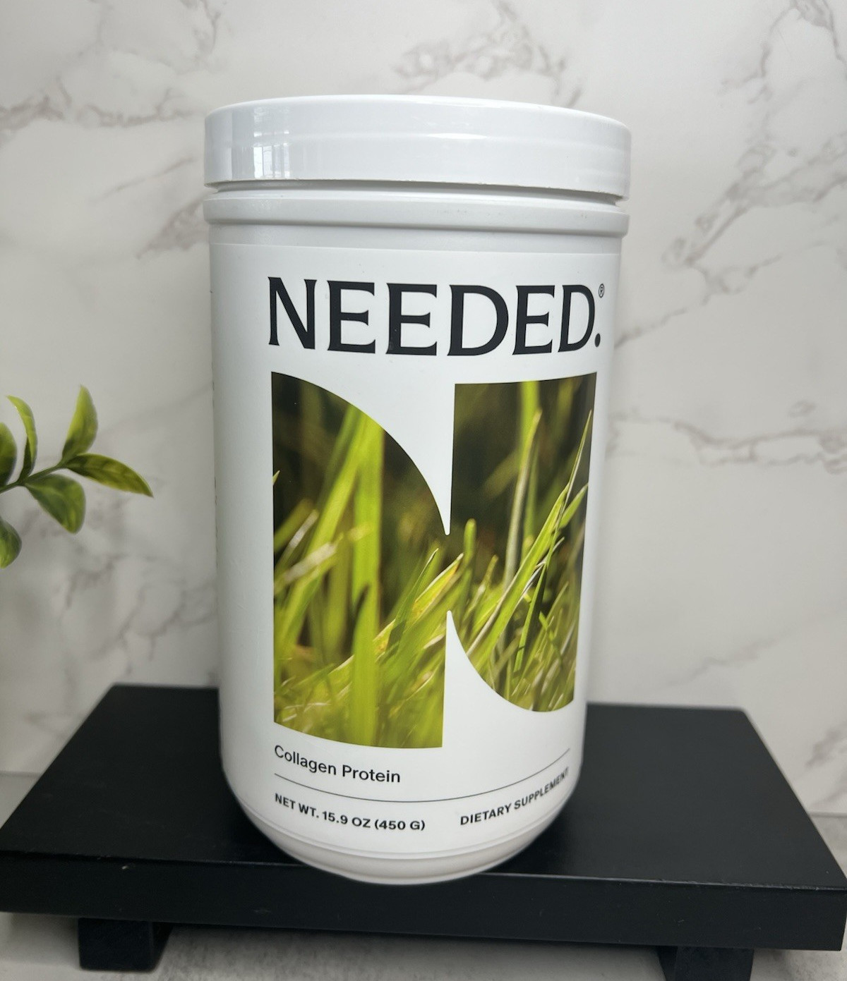 NEEDED Collagen Protein Hydrolyzed Bovine Collagen Powder 15.9 oz Exp 04/2028