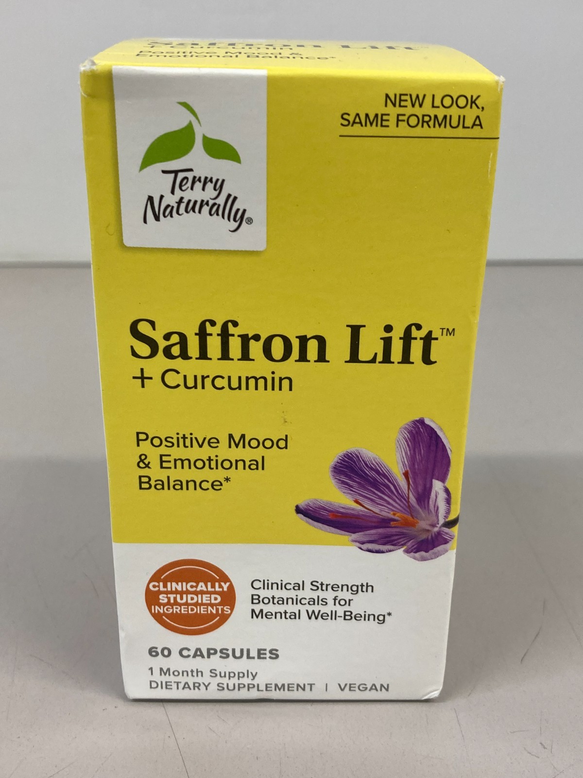 Terry Naturally Saffron Lift + Curcumin 60 Caps Mood Sleep Stress – EXP 07/2027