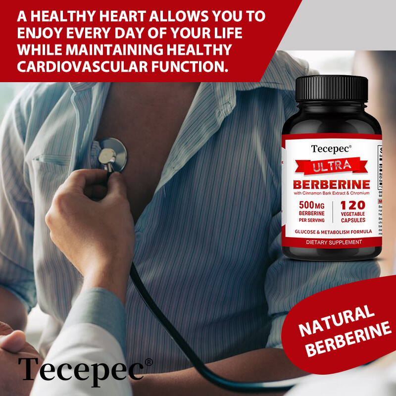 Ultra Berberine 500mg Plus Organic Cinnamon – Heart Health & Weight Management