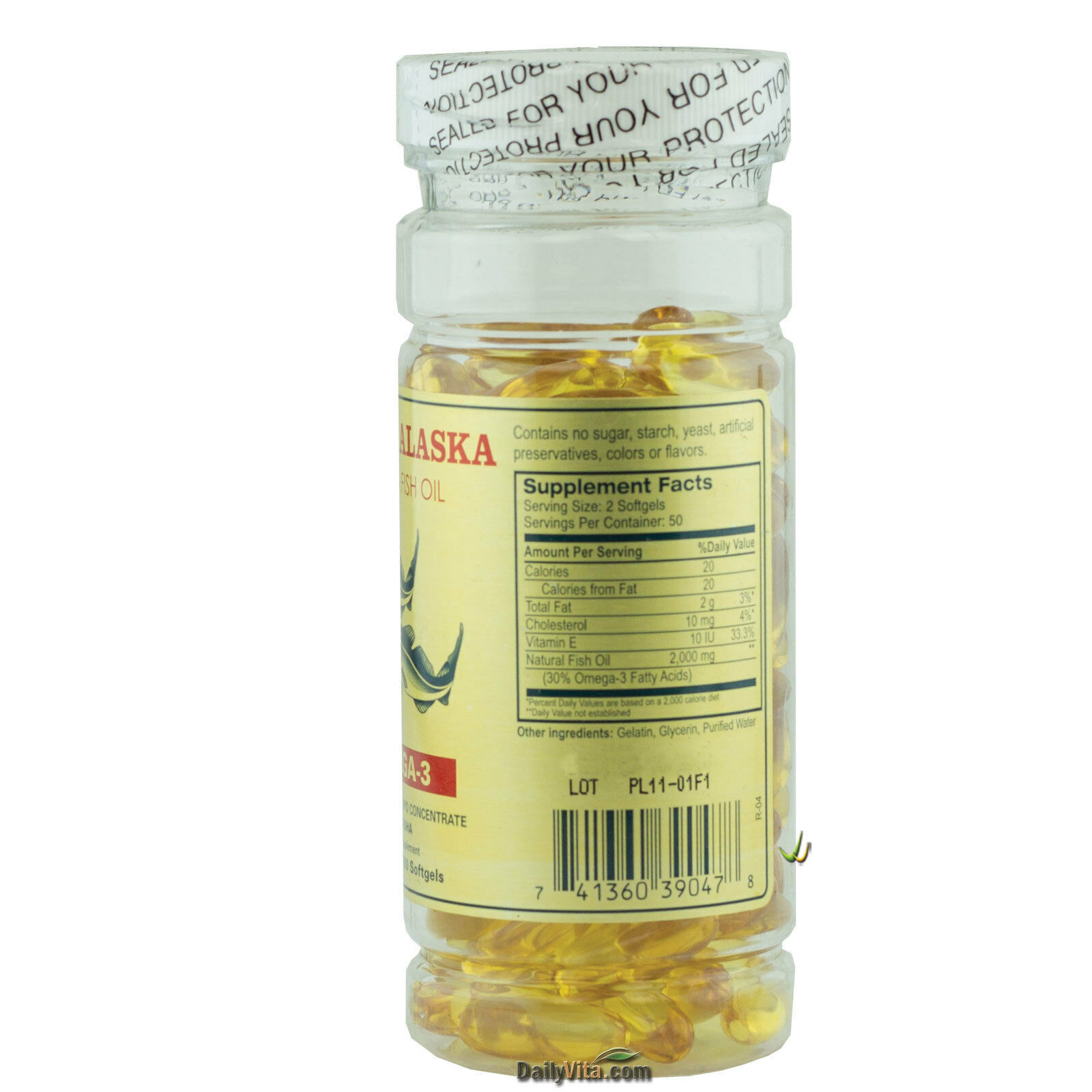 20 x Alaska Deep Sea Omega-3 Fish Oil EPA DHA 2000 SGel