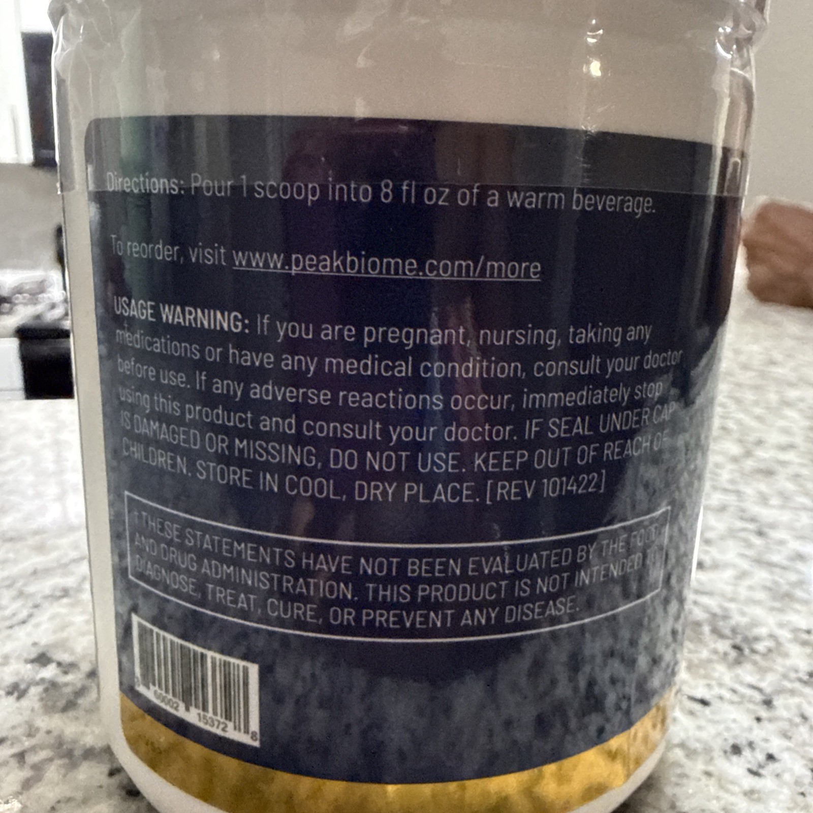 Peak BioBoost Prebiotic Fiber Supplement Flavorless NEW 8.75oz 07/2027