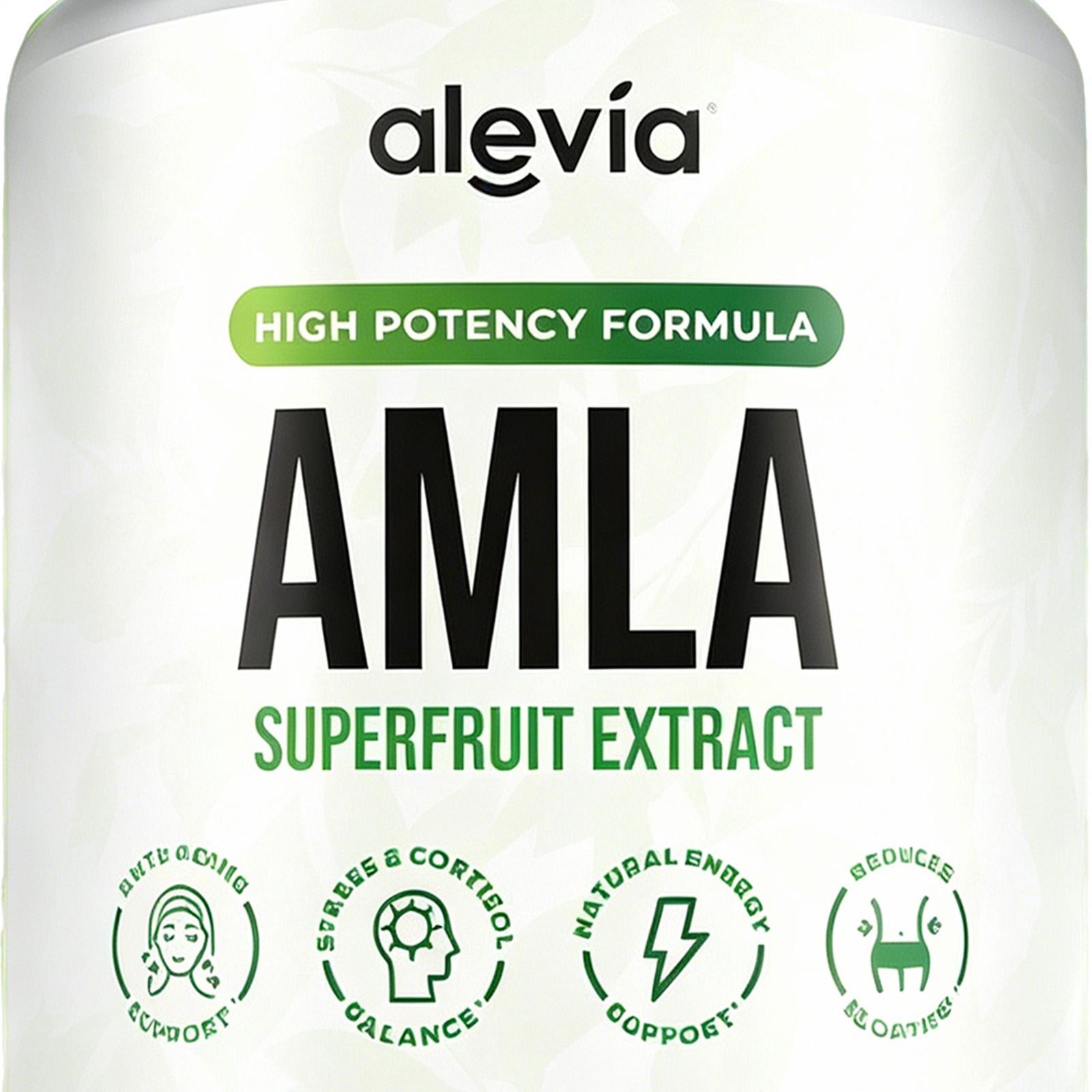 Alevia pure Amla Capsules – 1000mg Indian Gooseberry Supplement 120 ct *1-3