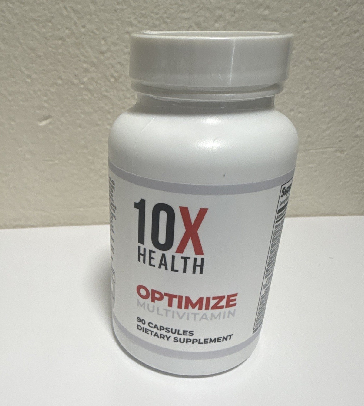 10X Health Optimize Multivitamin 90 Capsules Gluten-Free Non-GMO Exp 09/27
