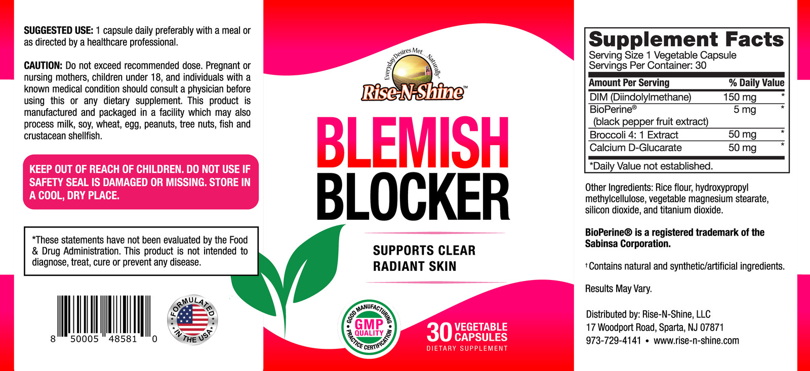 Blemish Blocker by Rise-N-Shine Acne Treatment Clear Skin Fa