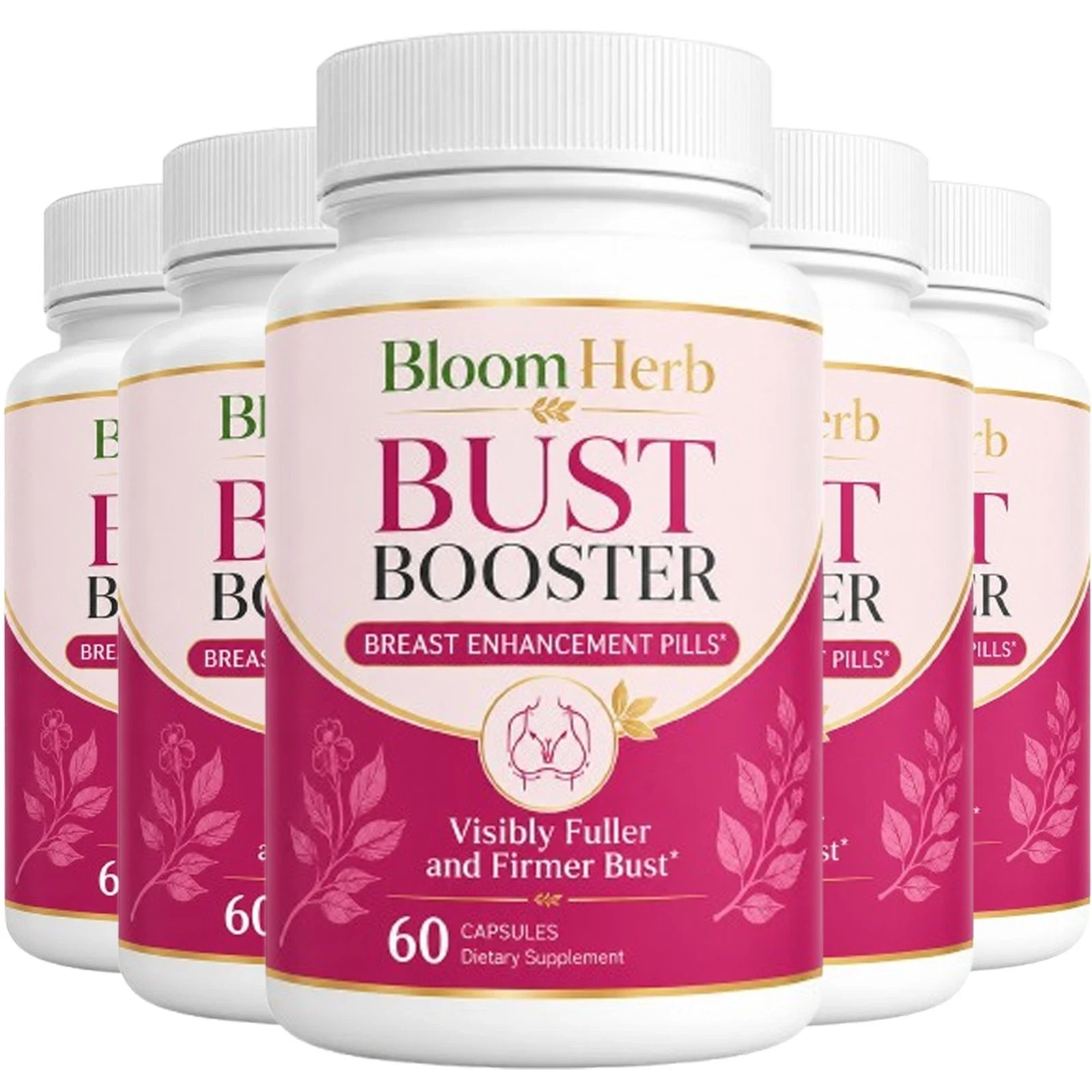 ( 5 Pack ) BUST Booster Breast Enhancement Male Female Estogen Support Capsules