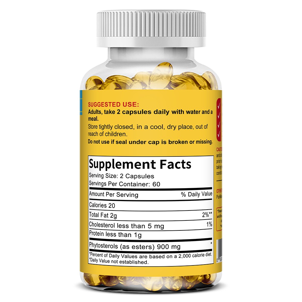 Lower Cholesterol Support Ahealthy Heart Balances Blood Circulation Softgels